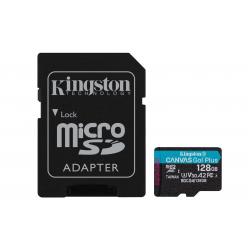 Kingston Technology 128GB microSDXC Canvas Go Plus Gen4 200MB/s A2 U3 V30 Card + Adapter