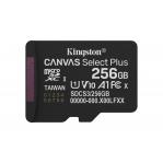 Kingston Technology 256GB microSDXC Canvas Select Plus Gen3 150MB/s A1 Card + Adapter