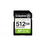 Kingston Technology 512GB SDXC Canvas Select Plus Gen3 150MB/s C10 UHS-I U3 V30