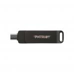Flashdrive PATRIOT Rage R550 64GB 100 MB/S USB A+C Swivel Design (PE64GR550DSAD) Black