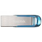 SanDisk Ultra Flair USB flash drive 128 GB USB Type-A 3.2 Gen 1 (3.1 Gen 1) Blue, Silver