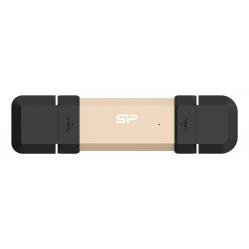 Silicon Power DS72 USB flash drive 250 GB USB Type-A / USB Type-C 3.2 Gen 2 (3.1 Gen 2) Gold