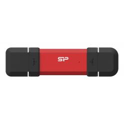 Silicon Power DS72 USB flash drive 500 GB USB Type-A / USB Type-C 3.2 Gen 2 (3.1 Gen 2) Red