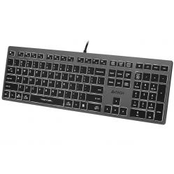 A4Tech FSTYLER FX60H (White Backlit) keyboard USB QWERTY Black, Grey