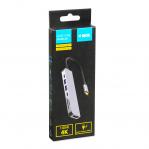 iBox IUH3SL4K interface hub USB Type-C 5000 Mbit/s Silver