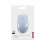 Lenovo 300 Wireless Compact Maus Kabellos Optisch Blau 3 Tasten 1000 dpi mouse Ambidextrous RF Wireless Optical