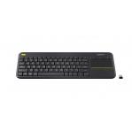 Logitech K400 Plus keyboard RF Wireless Dutch Black