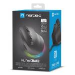 NATEC Crake 2 Pro mouse Universal Right-hand USB Type-A Optical 12800 DPI
