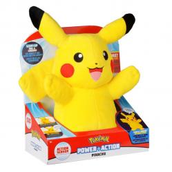 Pokemon Power Action Pikachu Interactive Toy, Plush, 25 cm