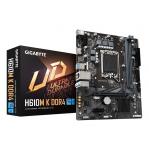 GIGABYTE H610M K DDR4 Motherboard - Supports Intel Core 14th Gen CPUs, 3+1+1 Phases Hybrid Power Design, up to 3200MHz DDR4, 1xPCIe 3.0 M.2, GbE LAN, USB 3.2 Gen 1