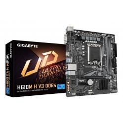 GIGABYTE H610M H V3 DDR4 Motherboard - Supports Intel Core 14th CPUs, 4+1+1 Hybrid Phases Digital VRM, up to 3200MHz DDR4, 1xPCIe 3.0 M.2, GbE LAN, USB 3.2 Gen 1
