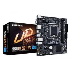 GIGABYTE H610M S2H V2 Motherboard - Supports Intel Core 14th CPUs, 4+1+1 Hybrid Phases Digital VRM, up to 5600MHz DDR5, 1xPCIe 3.0 M.2, GbE LAN, USB 3.2 Gen 1