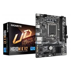 GIGABYTE H610M K V2 Motherboard - Intel Core 14th CPUs, up to 5600MHz DDR5, 1xPCIe 3.0 M.2, 1GbE LAN, USB 3.2 Gen 1
