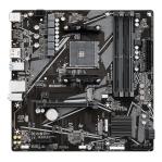 GIGABYTE B550M K Motherboard - AMD Ryzen 5000 CPUs, up to 4733MHz DDR4, 1xPCIe 4.0 + 1xPCIe 3.0 M.2, 1GbE LAN, USB 3.2 Gen 1