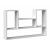 BILBAO 4P hanging rack 100x16x60 cm, white