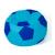 Sako bag pouffe ball blue- cornflower L 80 cm