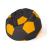 Sako bag pouffe Ball black-yellow L 80 cm