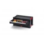 Keter Tool Rack on wheels 6 drawers Black