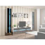 Cama Shelf unit VIGO NEW 180/40/30 white/black gloss