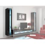 Cama Shelf unit VIGO NEW 180/40/30 black/black gloss