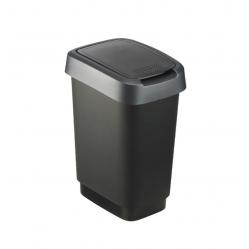 ROTHO Twist Silver - trash bin – 25l