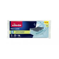 Vileda Pro Clean enzyme profiled scourer 3 pcs.