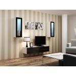 Cama TV stand VIGO 140 30/140/40 white/black gloss