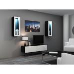 Cama TV stand VIGO 140 30/140/40 black/white gloss
