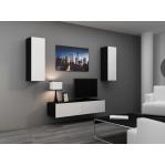 Cama TV stand VIGO 140 30/140/40 black/white gloss