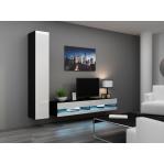 Cama TV stand VIGO NEW 30/180/40 black/white gloss