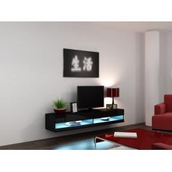 Cama TV stand VIGO NEW 30/180/40 black/black gloss