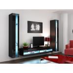 Cama TV stand VIGO NEW 30/180/40 black/black gloss