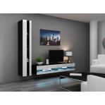 Cama TV stand VIGO NEW 30/140/40 black/white gloss