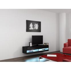 Cama TV stand VIGO NEW 30/140/40 black/black gloss
