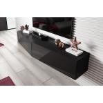 Cama TV stand VIGO SLANT 180cm (2x90) black/black gloss