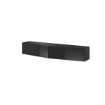Cama TV stand VIGO SLANT 180cm (2x90) black/black gloss