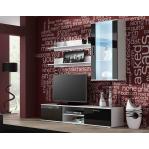 Cama TV stand SOHO 180 white/black gloss