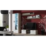 Cama TV stand SOHO 140 sonoma oak/white gloss