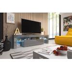 Cama TV stand TORO 158 grey/grey gloss