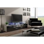 Cama TV stand EVORA 200 white/black gloss
