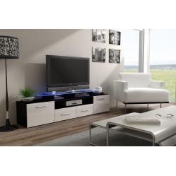 Cama TV stand EVORA 200 black/white gloss