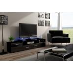 Cama TV stand EVORA 200 black/black gloss