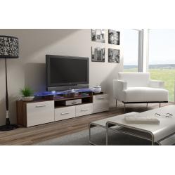Cama TV stand EVORA 200 plum tree/white gloss