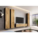 Cama TV Stand VIGO '180' 30/180/40 black/wotan oak