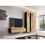 Cama TV stand VIGO 140 30/140/40 black/wotan oak