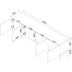 ISLA 200x40x60 cashmere matt