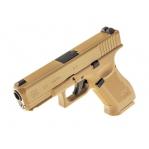 Glock 19X 4,5 mm coyote BB CO2 shot air pistol.