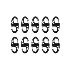 Mil-Tec S-Hook snap hook set - Black