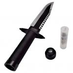Cinema Classic Rambo I Large knife with leather scabbard CC-H1 360 mm Black