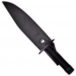 Cinema Classic Rambo I Large knife with leather scabbard CC-H1 360 mm Black